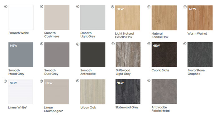 BA Kitchens Valore colour options