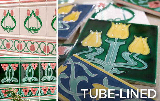 Artworks Tube-Lined Tiles by Original Style