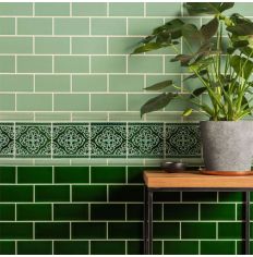 Original Style Grosvenor Jade Breeze on Victorian Green Tile