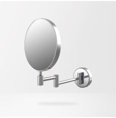 Tabo Aspen Round Chrome Cosmetic Mirror 245 x 320mm