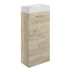 Tabo Modena Oak Wall Hung 1 Door Basin Unit & Basin 410mm