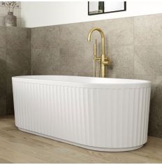 Tabo Neve Fluted Freestanding Bath 1700 x 750 x 570mm