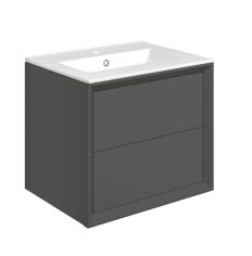 Tabo Orta Matt Clay Wall Hung 2 Drawer Basin Unit & Basin 615mm