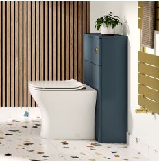 Tabo Orta Matt Storm Blue Floor Standing WC Unit 503mm