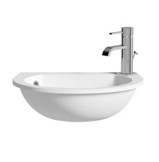 Tabo Slim Space Saver 1TH Semi Recessed Basin 490 x 355mm