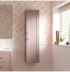 Tabo Treviso Matt Peony Wall Hung Tall Unit 350mm