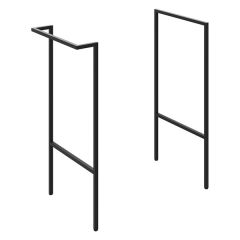 Tabo Milan Black Optional Frame with Integrated Towel Rail