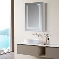 Tabo Gemini 1 Door Front-Lit Mirror Cabinet 700 x 500mm