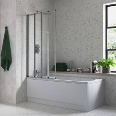 Tabo Framed Four Fold Bath Screen