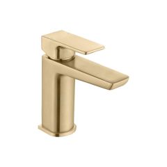 Tabo Corrado Brushed Brass Basin Mixer Tap & Waste