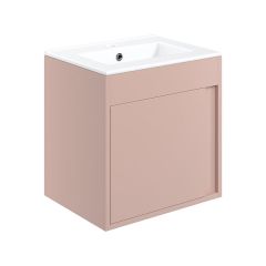 Tabo Elisa Matt Antique Rose Wall Hung 1 Door Basin Unit 510mm