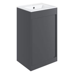 Tabo Elisa Matt Graphite Grey Floor Standing 1 Door Basin Unit 510mm