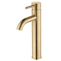 Tabo Hero Brushed Brass Tall Basin Mixer Tap