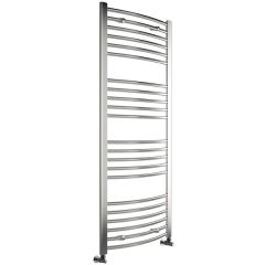 Tabo Forma Curved Chrome Ladder Radiator 600 x 1600 x 30mm