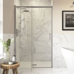 Splash Fresco Semi-Framed Sliding Door (shown in recess) 