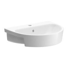 Kew 1TH Semi Recessed Basin 555 x 435mm