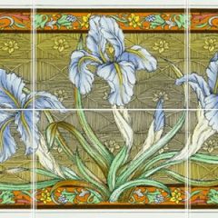 Original Style Blue Iris 6-tile Panel