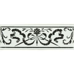 Original Style Love Knot Jet Black Border Tile