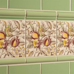 Original Style Pomegranate Continuous Pattern Tile