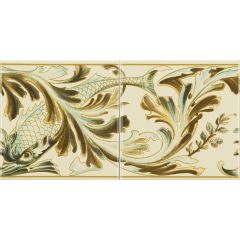 Original Style Fish Frieze Border 2-tile Set