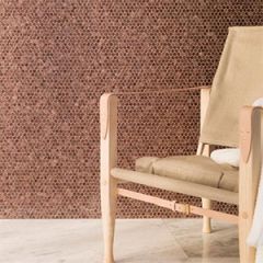 Porcelanosa Gravity Aluminium Hexagon Copper Mosaic Tiles