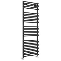 Tabo Compostela Round Black Ladder Radiator 500 x 1450 x 50mm