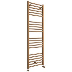 Tabo Forma Straight Ladder Brushed Brass Radiator (smaller size pictured)