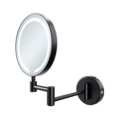 Tabo Minute Round LED Black Cosmetic Mirror 234 x 320mm