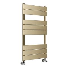 Tabo Seville Square Brushed Brass Ladder Radiator 500 x 840 x 50mm