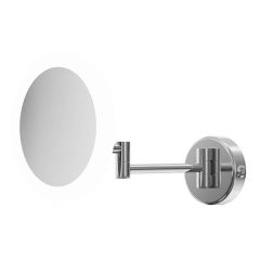 Tabo Solar Round LED Chrome Cosmetic Mirror 245 x 213mm