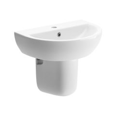 Westminster 1TH Basin & Semi Pedestal 550 x 400mm