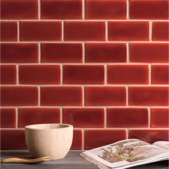 Winchester Classic New Burgundy Half Tile 12.7 x 6.3cm