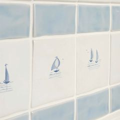 Winchester Classic Sky Blue Half Tile 12.7 x 6.3cm