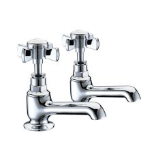 Tabo Ophelia Chrome Basin Pillar Taps