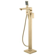 Tabo Corrado Brushed Brass Floor Standing Bath Shower Mixer Tap