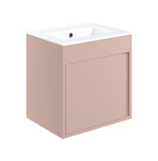 Tabo Elisa Matt Antique Rose Wall Hung 1 Door Basin Unit 510mm