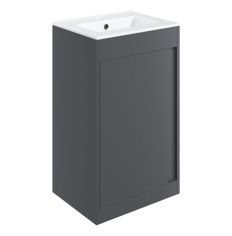 Tabo Elisa Matt Graphite Grey Floor Standing 1 Door Basin Unit 510mm