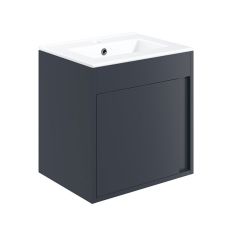 Tabo Elisa Matt Indigo Blue Wall Hung 1 Door Basin Unit 510mm