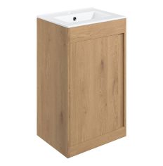 Tabo Elisa Seville Oak Floor Standing 1 Door Basin Unit 510mm