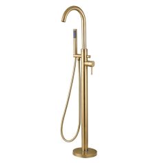 Tabo Hero Brushed Brass Floor Standing Bath Shower Mixer Tap