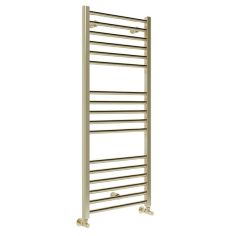 Tabo Forma Straight Ladder Brushed Brass Radiator 500 x 1200 x 30mm