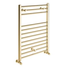 Tabo Forma Straight Ladder Brushed Brass Radiator 500 x 800 x 30mm