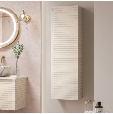 Tabo Rosina Matt Cotton Wall Hung 1 Door Tall Unit 350mm