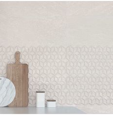 Azulev Slate Stone Match White Tiles