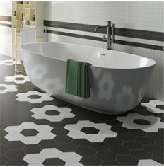 Hexatile Black Matt Tiles