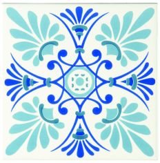 Odyssey Blue Tapestry Orleans Blue 15.2 x 15.2cm