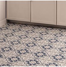 Odyssey Vogue Dark Blue/Light Grey on Chalk Tile