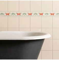 Original Style Lotus Flower Border Tile