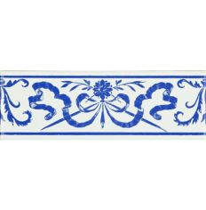 Original Style Royal Blue Love Knot Border Tile