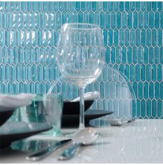 Porcelanosa Crystal Blue mosaic tiles